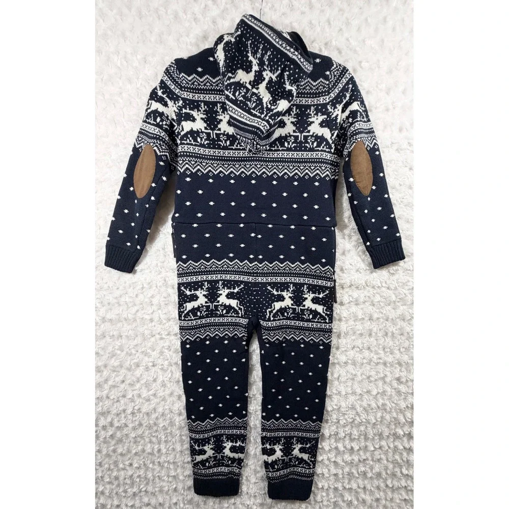 Onepiece Holidays Are Coming KIDS Navy Size EU 134=US 8-9 Onesie Winter Jumpsuit